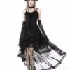 Black Majesty Chiffon Skirt 1 Black Majesty Chiffon Skirt -Kreepsville Sales ssds