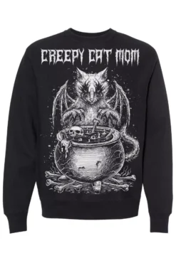 Conjuring Cat Sweatshirt -Kreepsville Sales sweatshirt txt