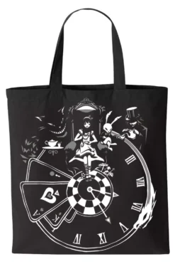 Alice In Wonderland Clock Bag [Multiple Styles Available] -Kreepsville Sales tote bag resize