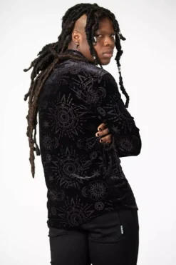 Alchemight Burnout Button-Up Shirt [UNISEX] -Kreepsville Sales vgxfdxdx