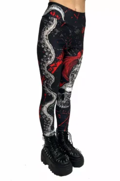 The Little Mermaidcore Leggings 14 The Little Mermaidcore Leggings -Kreepsville Sales womens dark disney clothes